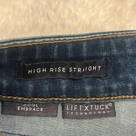NYDJ Ellison high rise straight jeans. 2P. - Picture 3 of 5